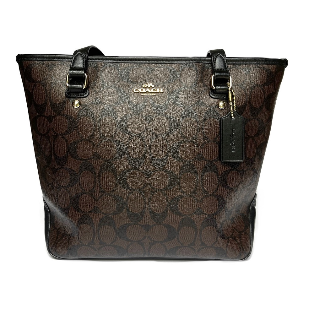 Coach Signature | Zip Top | Tote Bag - Picture 8 of 17